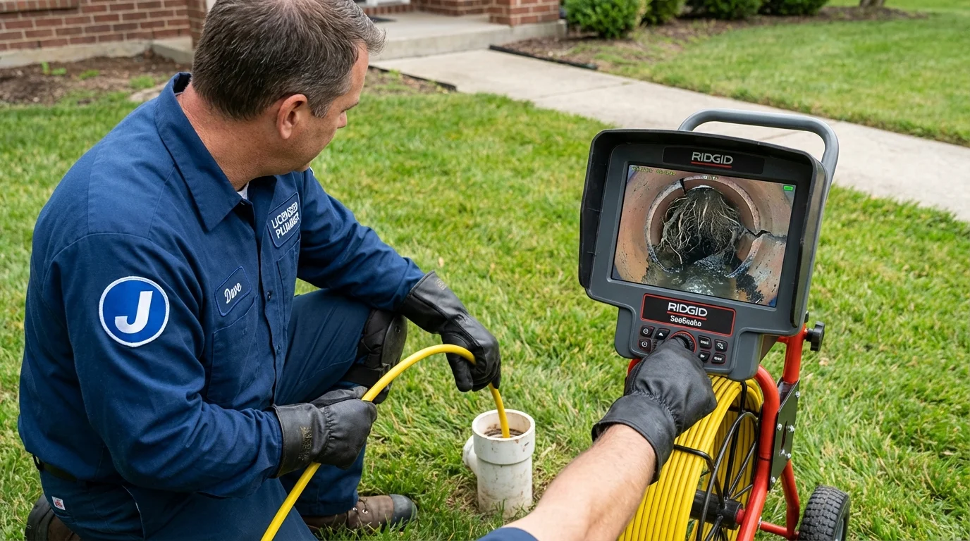 Sewer camera inspection being performed by Johns Plumbing LLC in West Haverstraw